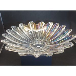 Federal Celestial Glass Bowl Iridescent Flower Petal Bowl Dish